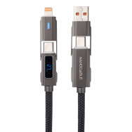 CABLE USB-C+USB-A M-LIGHTNING+USB-C M DISPLAY 1M NANOCABLE 10.01.2501