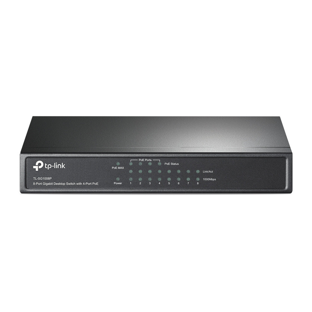 SWITCH TP-LINK 8P 10 100 1000 4PoE TL-SG1008P