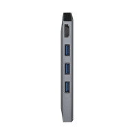 DOCK AISENS USB-C 8 EN 1 USB-C A HDMI-RJ45-3USB-PD-SD-MICROSD 15CM ASUC-8P004-GR