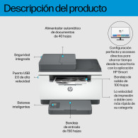 IMPRESORA HP LASERJET MONOCROMO MFP M234DN RED DUPLEX 6GX00F BLANCA(135A)