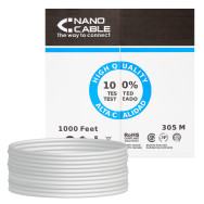 CABLE RED RJ45 CAT.5E UTP FLEXIBLE AWG24 305 M NANOCABLE 10.20.0304-FLEX