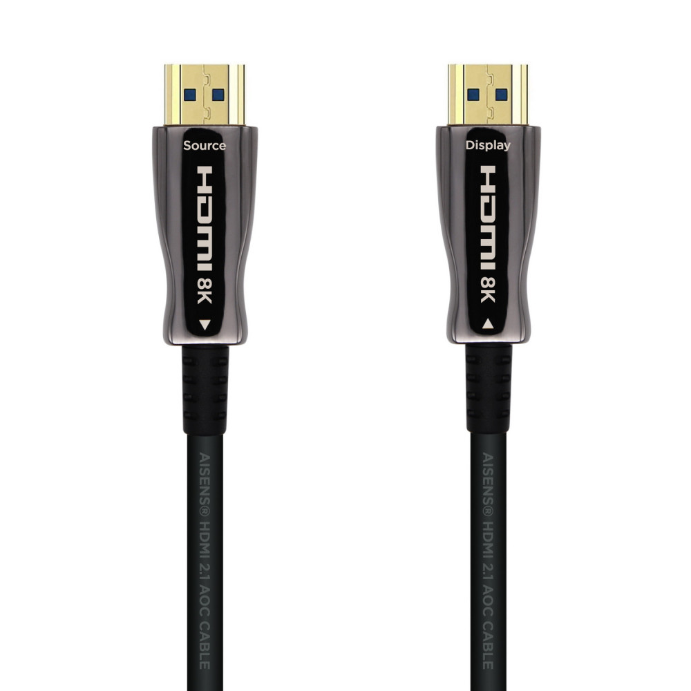 CABLE HDMI V2.1 AOC 8K60HZ 4K120HZ 4 4 4 48GBPS AM-AM NEGRO 10M AISENS A153-0515