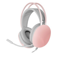 URICULARES GAMING CON MICROFONO MARS GAMING MHGLOW JACK 3.5 ROSA