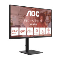 MONITOR 31.5 AOC Q32E4U IPS QHD 2560*1440 100HZ 4MS MM 2HDMI PANTALL GIRA NEGRO