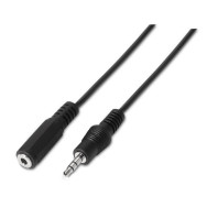 CABLE AUDIO ESTEREO JACK 3.5M-JACK 3.5H NEGRO 3.0M AISENS A128-0146
