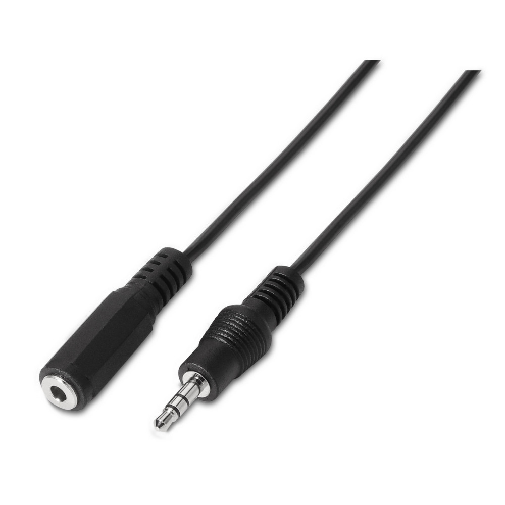 CABLE AUDIO ESTEREO JACK 3.5M-JACK 3.5H NEGRO 3.0M AISENS A128-0146
