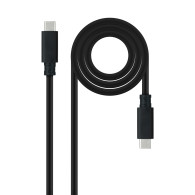 CABLE USB 3.1 GEN2 5A USB-C M-USB-C M NEGRO 2 M NANOCABLE 10.01.4102