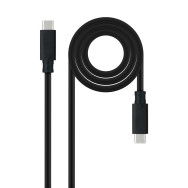 CABLE USB 3.1 GEN2 5A USB-C M-USB-C M NEGRO 2 M NANOCABLE 10.01.4102