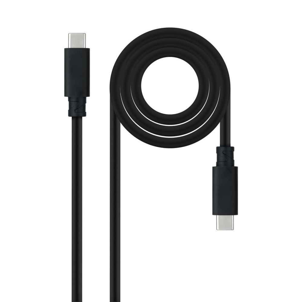 CABLE USB 3.1 GEN2 5A USB-C M-USB-C M NEGRO 2 M NANOCABLE 10.01.4102