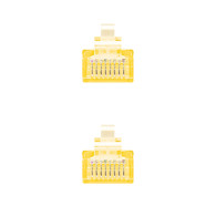 CABLE RED LATIGUILLO RJ45 CAT.6 UTP AWG24 AMARILLO 30 CM 10.20.0400-L30-Y