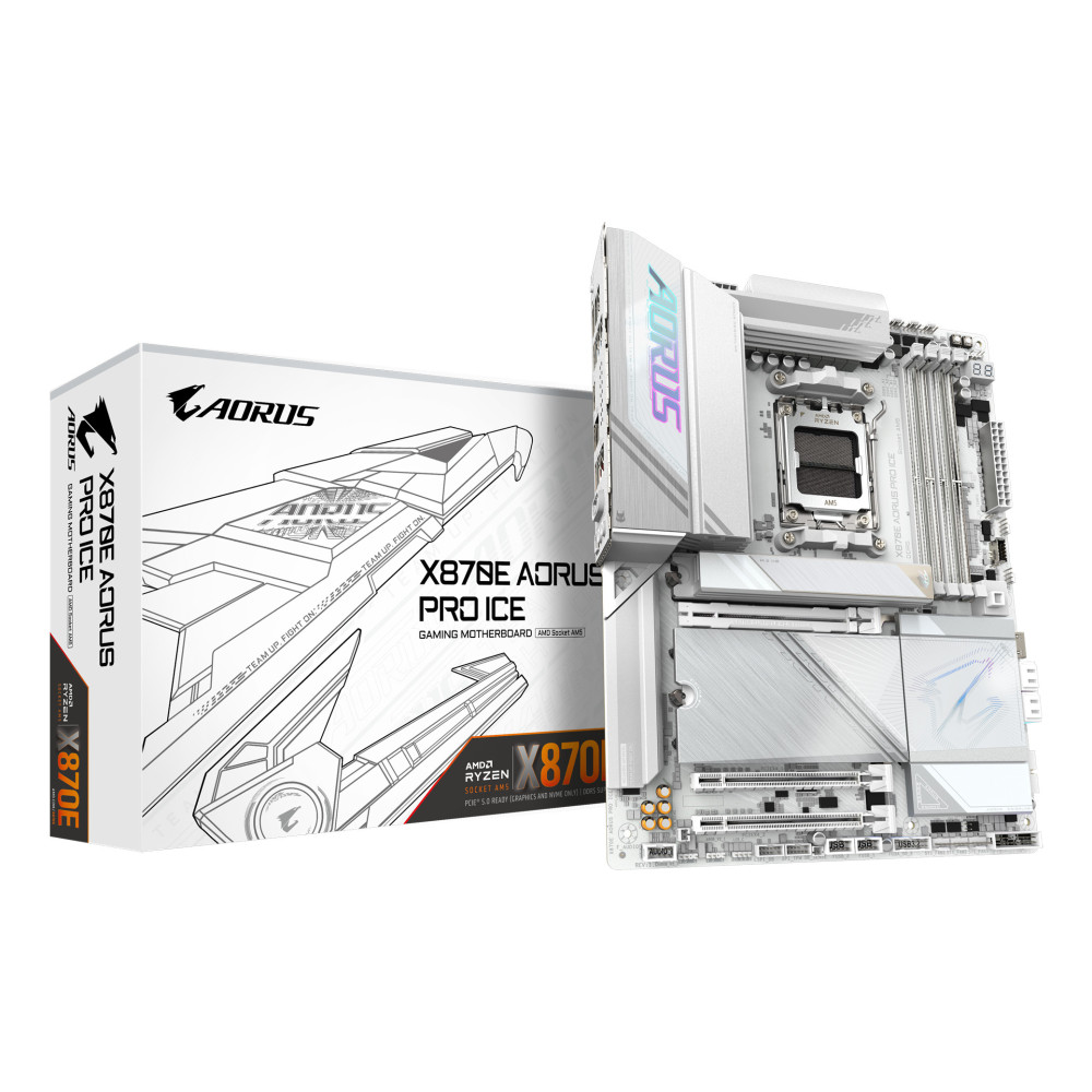 Placa Base Gigabyte X870E AORUS Pro ICE Socket AM5