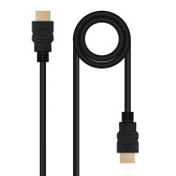 CABLE HDMI V2.0 4K@60HZ 18GBPS AM-AM 1.0 M NANOCABLE 10.15.3801 NEGRO
