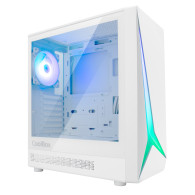 CAJA ATX COOLBOX GAMING GA450B STARTLIGHT WHITE SIN FUENTE CRISTAL TEMPLADO ARGB