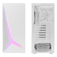 CAJA ATX COOLBOX GAMING GA450B STARTLIGHT WHITE SIN FUENTE CRISTAL TEMPLADO ARGB