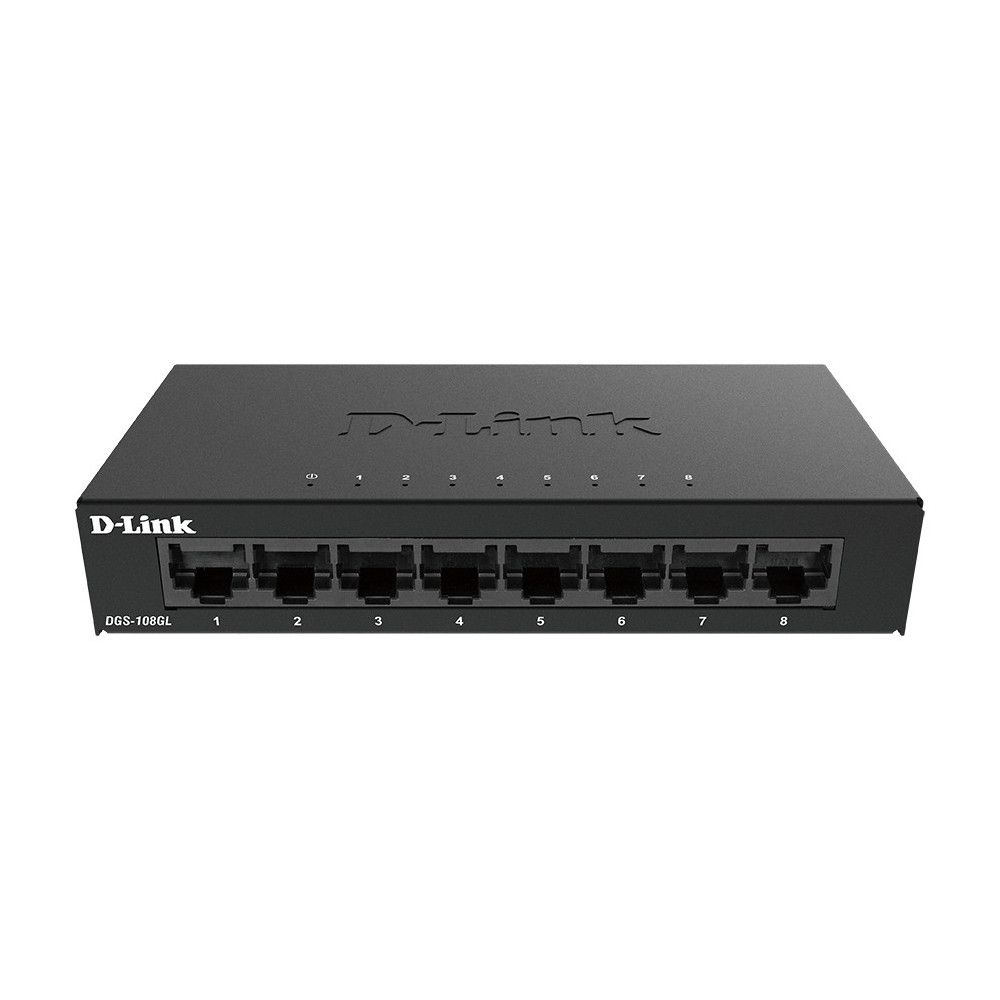 SWITCH D-LINK 8P DGS-108GL E 10 100 1000 METAL
