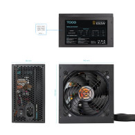 FUENTE ALIMENTACION ATX 650W APFC 80PLUS BRONCE TOOQ TQHELIOS-650SP
