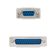 CABLE SERIE NULL MODEM DB9H-DB25M 1.8 M NANOCABLE 10.14.0802