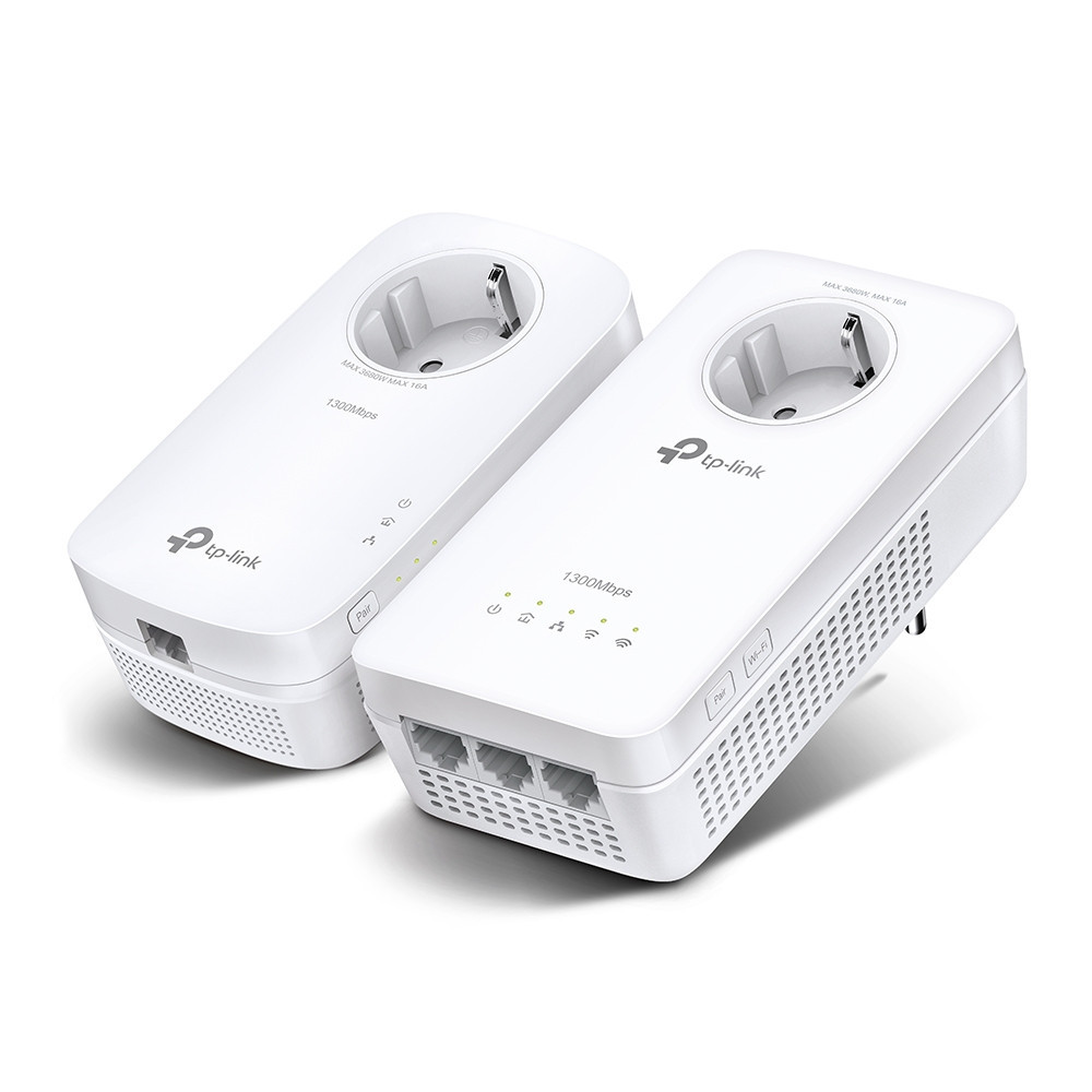 POWERLINE TP-LINK 1300MBPS WIFI 2PETH (1TL-WPA8631P+1TL-PA8010P) TL-WPA8631P KIT