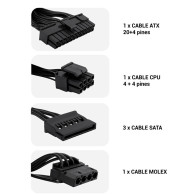 FUENTE DE ALIMENTACION SFX 550W COOLBOX BASIC 550GR-S COO-FA550SGR BLACK