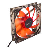 VENTILADOR CAJA ADICIONAL 12X12 UNYKA LED ROJO GAMING 51792