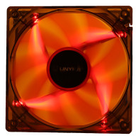 VENTILADOR CAJA ADICIONAL 12X12 UNYKA LED ROJO GAMING 51792