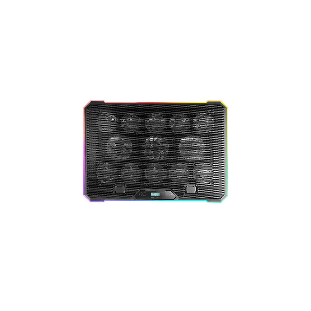 SOPORTE REFRIGERANTE MARS GAMING MNBC13 PARA PORTATILES HASTA 17" NEGRO