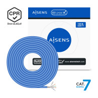 CABLE RED RJ45 LSZH CPR Dca CAT7 600 MHZ S FTP AWG23 AZUL 100M AISENS A146-0664