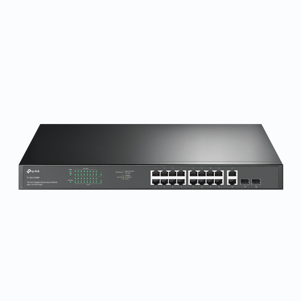 SWITCH TP-LINK 16P TL-SG1218MP POE POE+ 10 100 1000 RACK