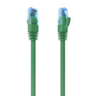 CABLE RED LATIGUILLO RJ45 CAT.6 UTP AWG26 CCA VERDE 0.5M AISENS A135-0807