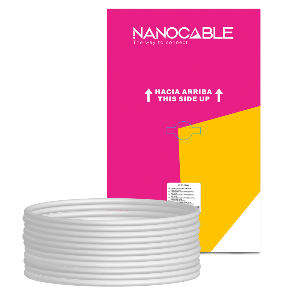 CABLE RED RJ45 CAT.6 FTP RIGIDO AWG24 305 M NANOCABLE 10.20.0904