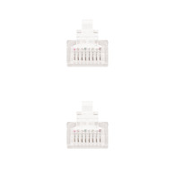 CABLE RED LATIGUILLO RJ45 CAT.5E UTP AWG24 BLANCO 0.5 M NANOCABLE 10.20.0100-W