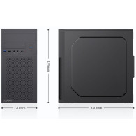 CAJA MICRO-ATX COOLBOX M680 USB-C 3.2 GEN1 USBA (FUENTE BASIC500) COO-PCM680-1