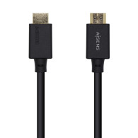 CABLE HDMI CERTIFICADO V2.1 8K 60HZ 48GBPS AM-AM NEGRO 1.5M AISENS A150-0422