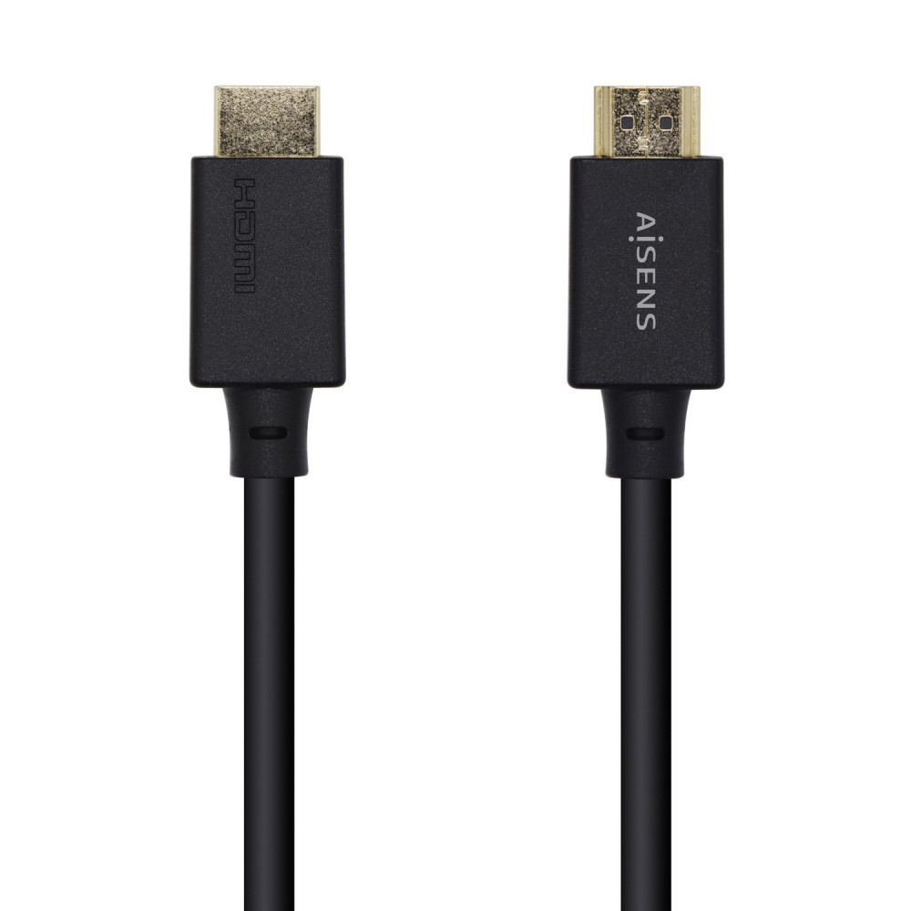 CABLE HDMI CERTIFICADO V2.1 8K 60HZ 48GBPS AM-AM NEGRO 1.5M AISENS A150-0422