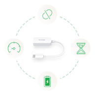 ADAPTADOR RED D-LINK USB-C A RJ45 2.5G DUB-E250