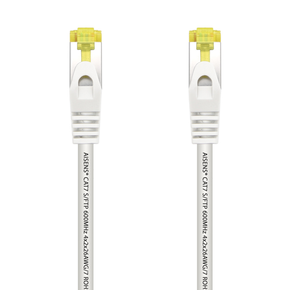 CABLE RED LATIGUILLO RJ45 LSZH CAT.7 SFTP AWG26 BLANCO 0.25M AISENS A146-0488