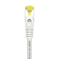 CABLE RED LATIGUILLO RJ45 LSZH CAT.7 SFTP AWG26 BLANCO 0.25M AISENS A146-0488