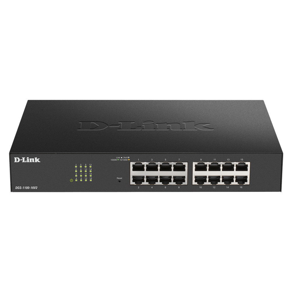 SWITCH D-LINK 24P DGS-1100-24PV2 E 10 100 1000 POE12P CONMUTADOR GESTIONADO