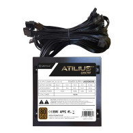 FUENTE ALIMENTACION ATX 650W UNYKA GAMING ATILIUS II 85% Eficiencia 120mm 212601
