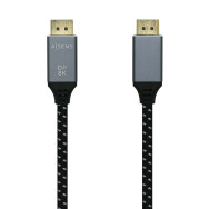 CABLE DISPLAYPORT V1.4 8K 60HZ DPM-DPM GRIS NEGRO 2.0M AISENS A149-0437