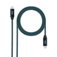 CABLE USB 3.2 GEN2x2 100W 4K-60Hz USB-C M M 2 M NANOCABLE 10.01.4302-COMB