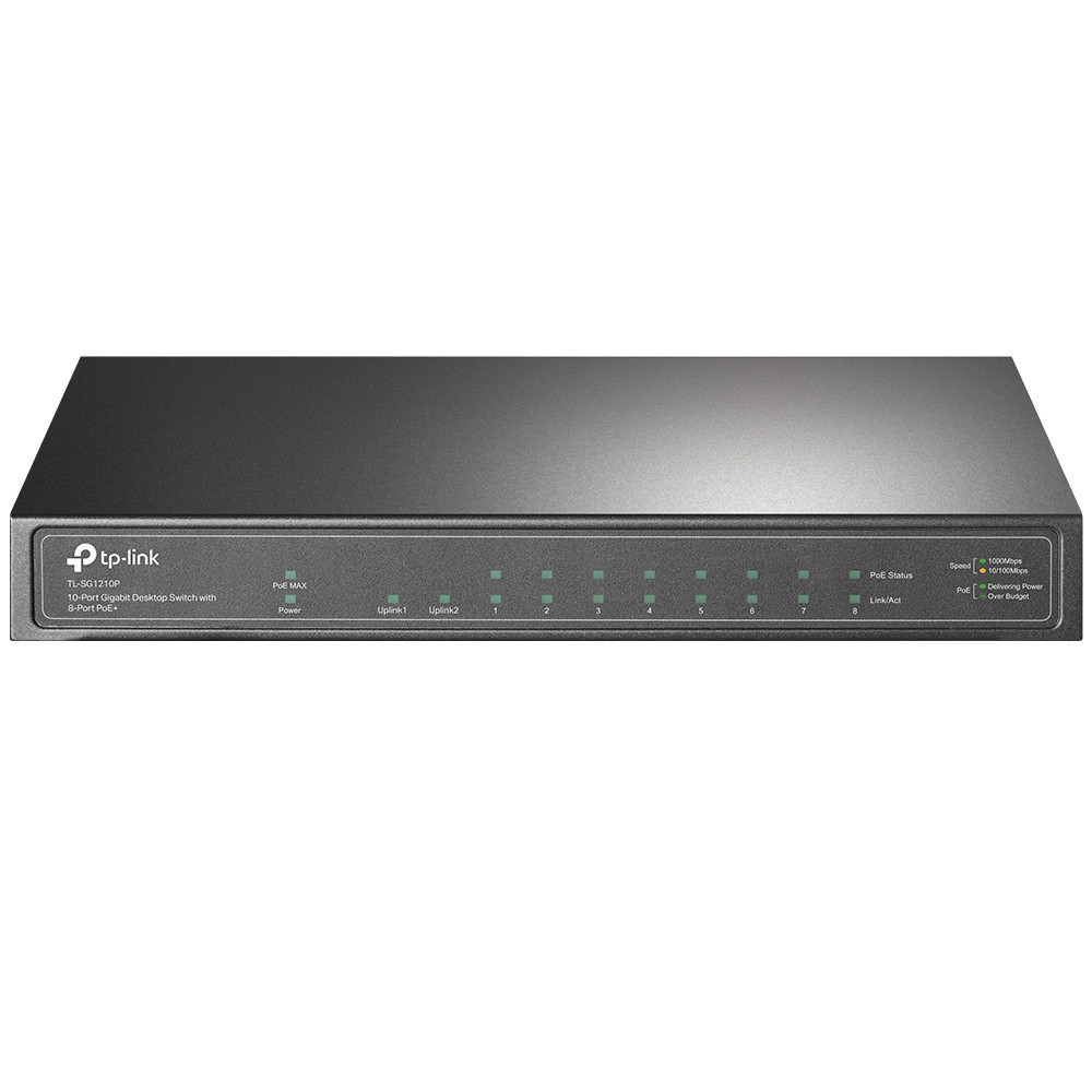 SWITCH TP-LINK 10P 10 100 1000 PoE TL-SG1210P