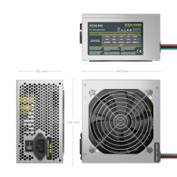 FUENTE ALIMENTACION ATX 500W AISENS PLATA OEM ASPC-500AT-SEO