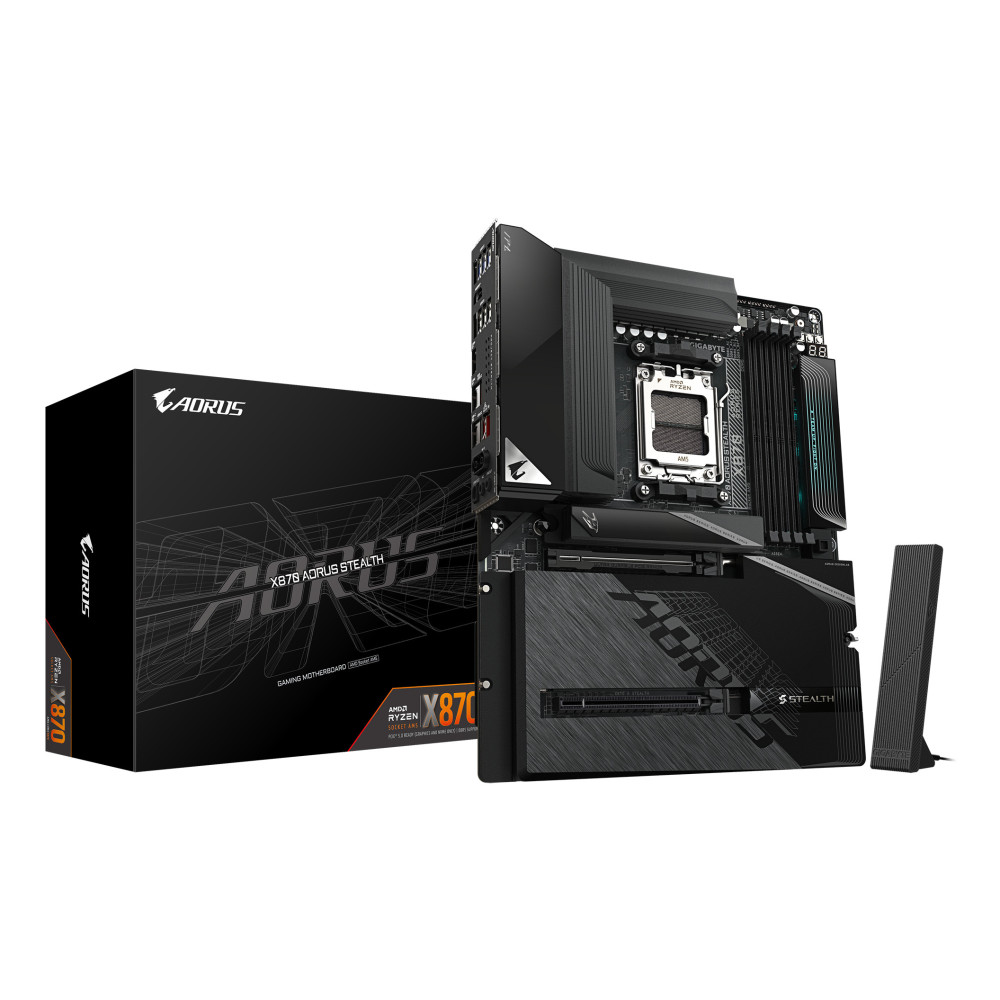 PB AMD SAM5 GIGABYTE X870 AORUSSTEALTH W7 4DRR5 HDMI PCIE5 2SATA3 4M2 USB3.2 ATX