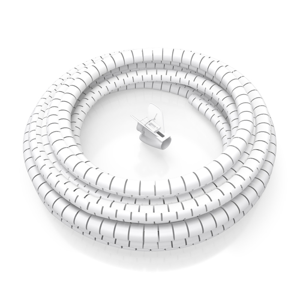 ORGANIZADOR DE CABLE EN ESPIRAL 25MM BLANCO 3.0M AISENS A151-0919