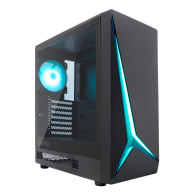 CAJA ATX COOLBOX GAMING GA450B STARTLIGHT BLACK SIN FUENTE CRISTAL TEMPLADO ARGB