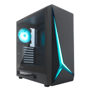 CAJA ATX COOLBOX GAMING GA450B STARTLIGHT BLACK SIN FUENTE CRISTAL TEMPLADO ARGB