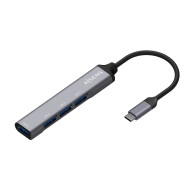 HUB USB 3.1 USB-C USB-CM-4xTIPO AH GRIS 10CM AISENS A109-0541