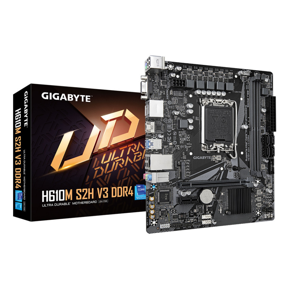 PLACA BASE GIGABYTE H610M S2H V3 DDR4 MICROATX SOCKET 1700