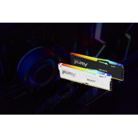 Memoria DDR5 Kingston Fury Beast RGB 32GB 1x32GB 6000MHz CL30 EXPO-XMP Blanco